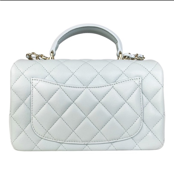 ❌SOLD❌ Chanel mini rectangular flap with top handle (brand new, full set) - Picture 4 of 8